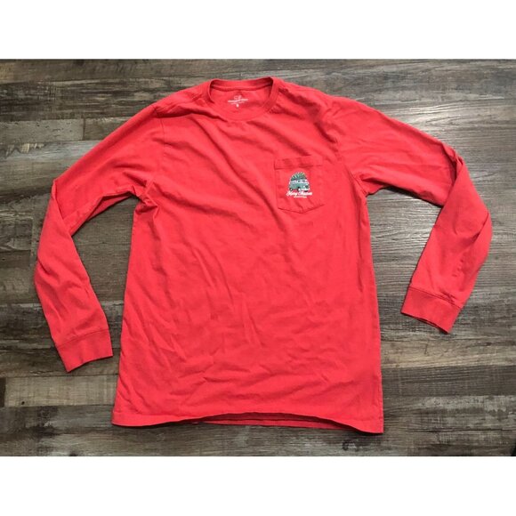 Vineyard Vines Merry Christmas Womens XL Pink Long Sleeve Tee T Shirt - Picture 2 of 5